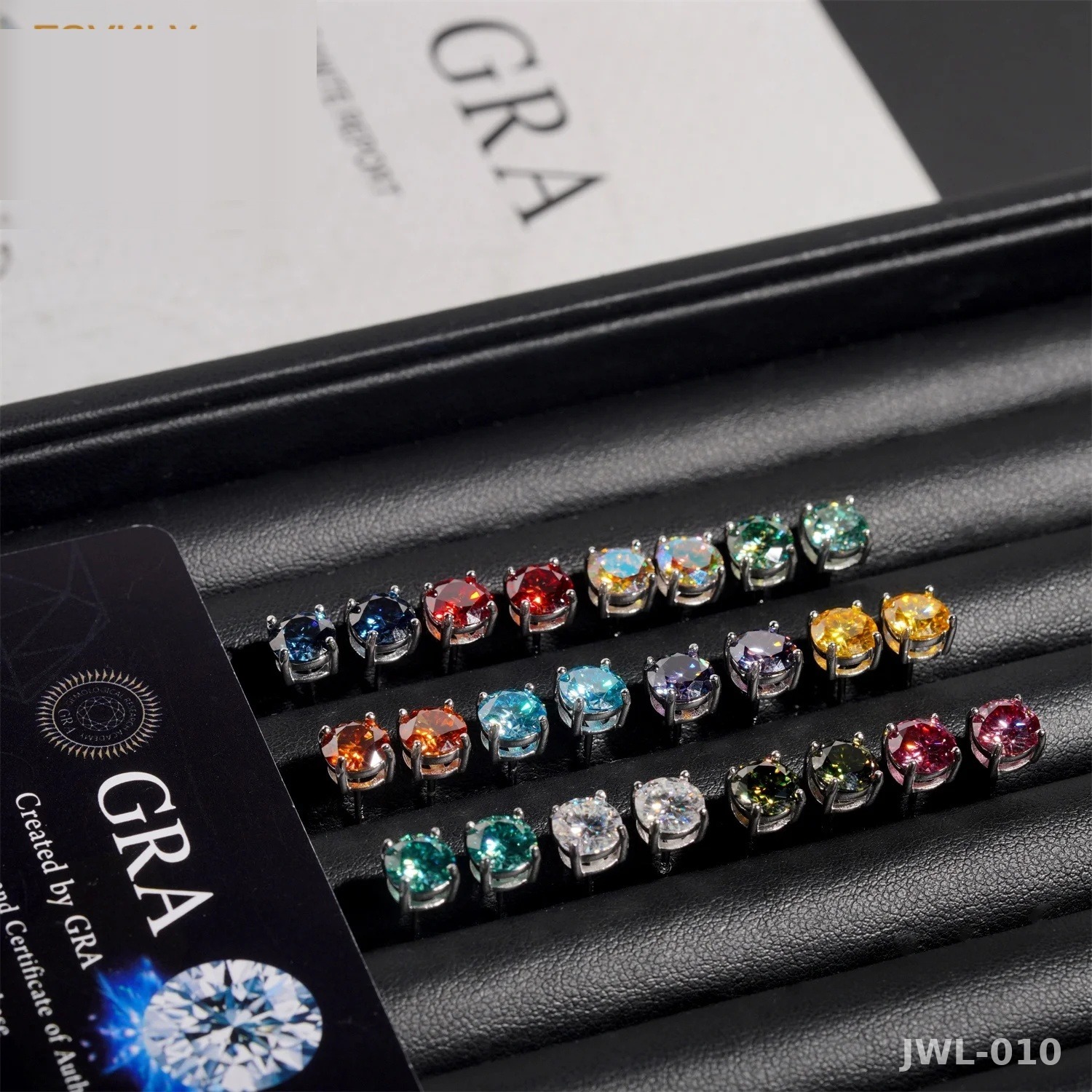 Iced Out Round Earrings · 5mm 6.5mm · 4 Prong · 925 Silver · Moissanite