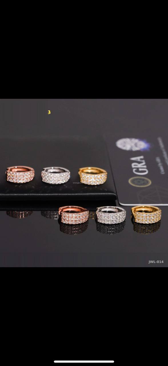 Iced Out Hip-Hop Earrings · 3 Finishes · 925 Silver · VVS Moissanite
