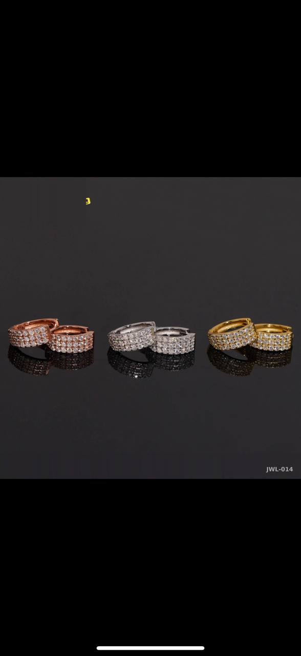 Iced Out Hip-Hop Earrings · 3 Finishes · 925 Silver · VVS Moissanite