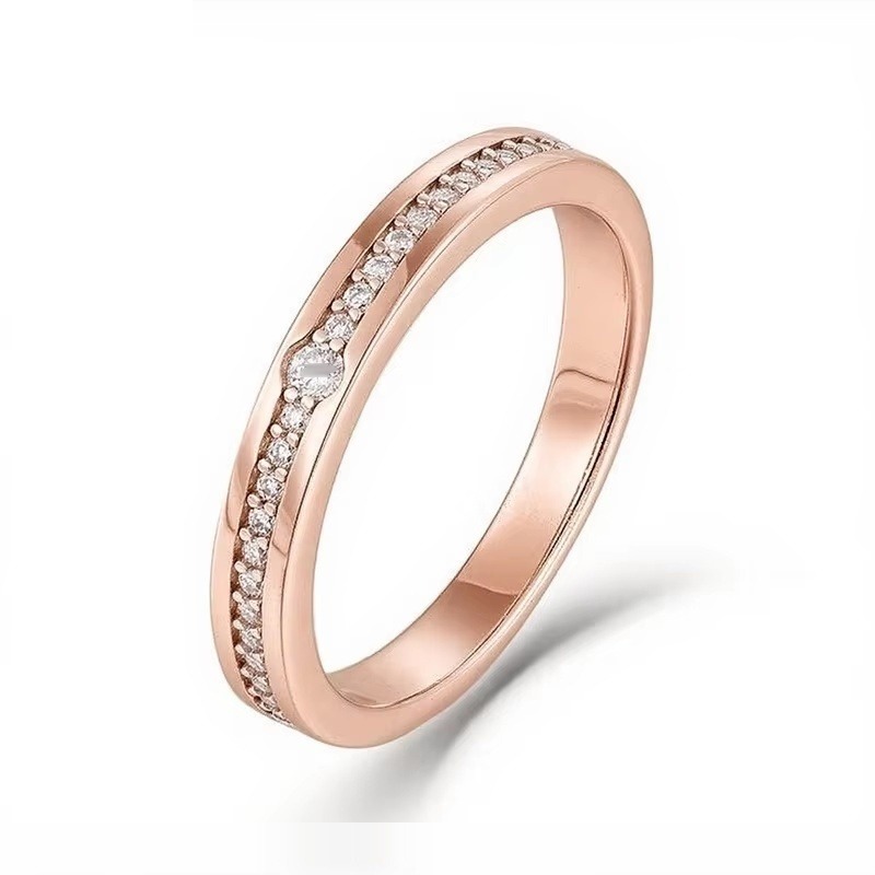 Iced Out Men's Ring · Rose Gold · 925 Silver · VVS Moissanite