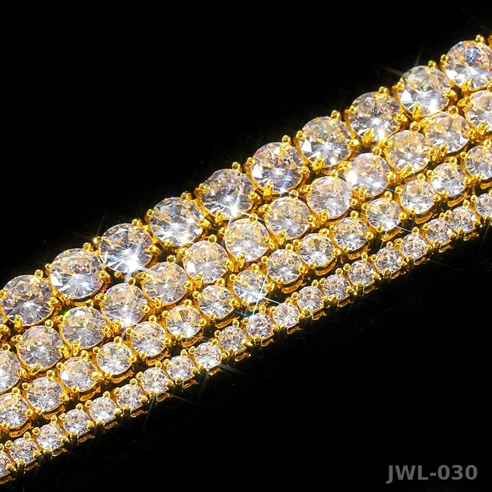 Iced Out Tennis Necklace · 3mm 4mm 5mm · 925 Silver · VVS Moissanite
