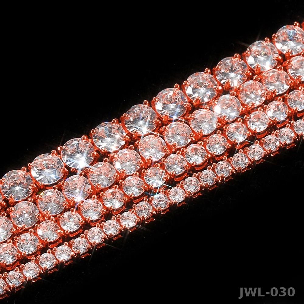 Iced Out Tennis Necklace · 3mm 4mm 5mm · 925 Silver · VVS Moissanite