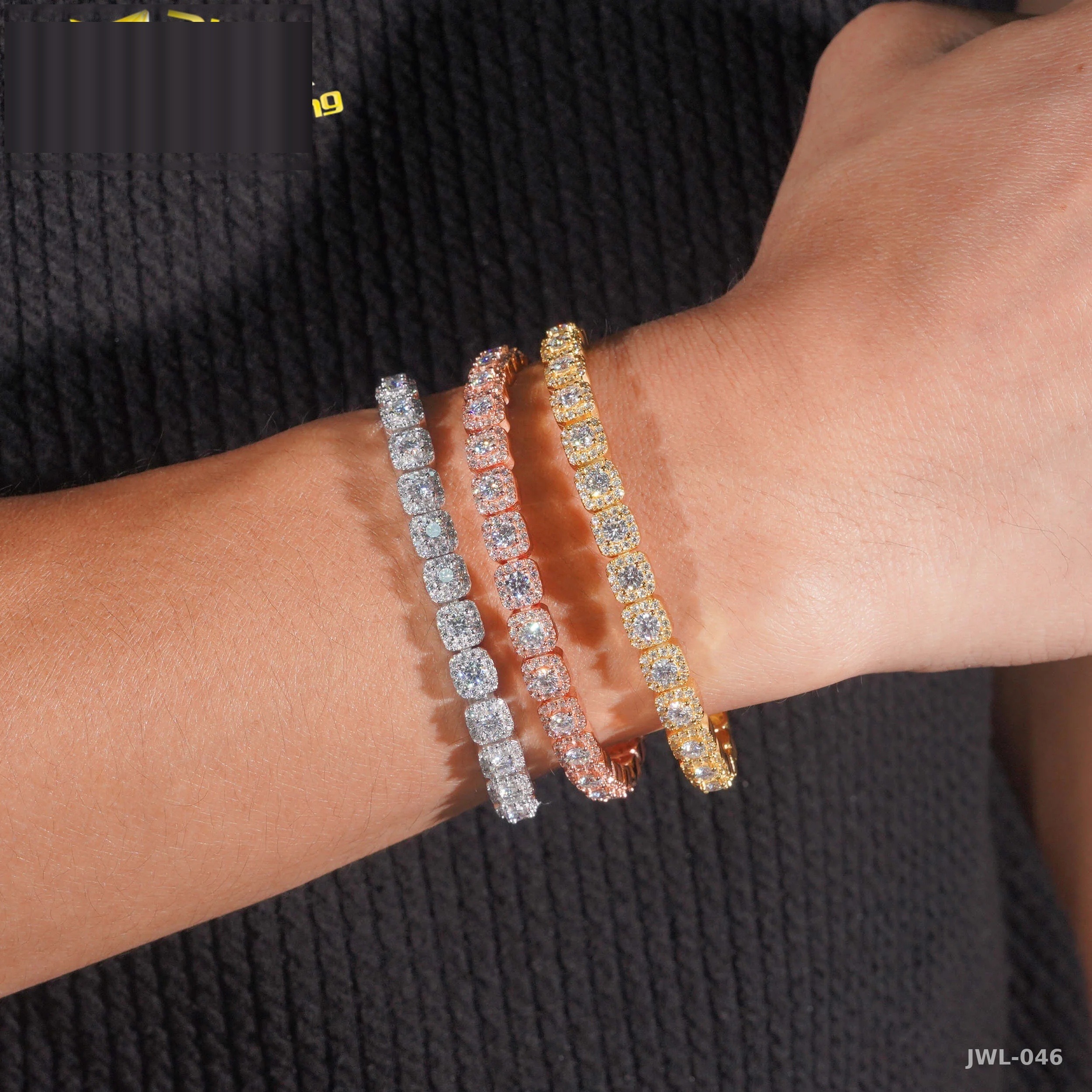 Iced Out Tennis Bracelet · 925 Silver · VVS Moissanite