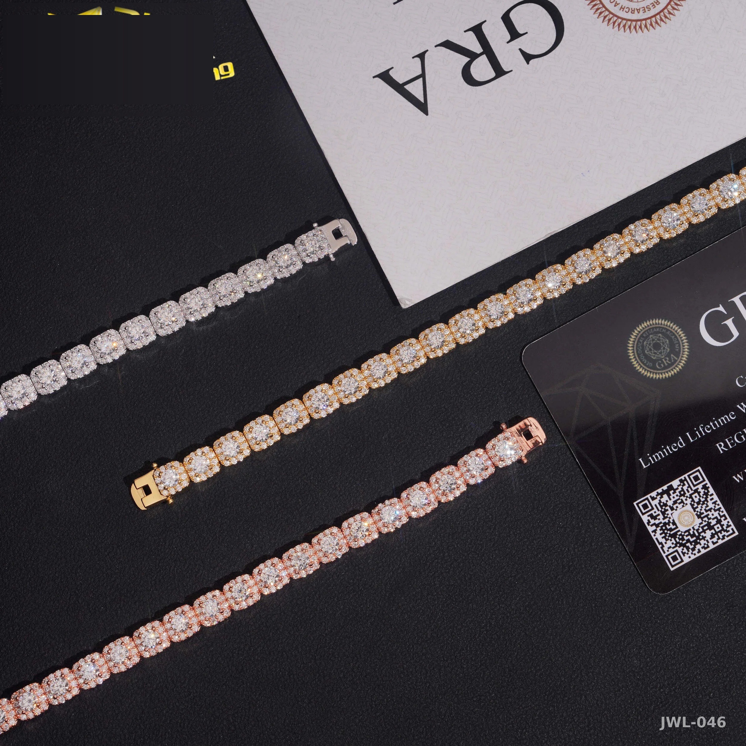 Iced Out Tennis Bracelet · 925 Silver · VVS Moissanite