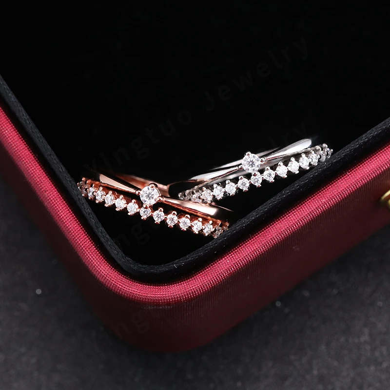 Vintage Moissanite Ring · 2 Finishes · Resizable · 925 Silver · VVS Moissanite