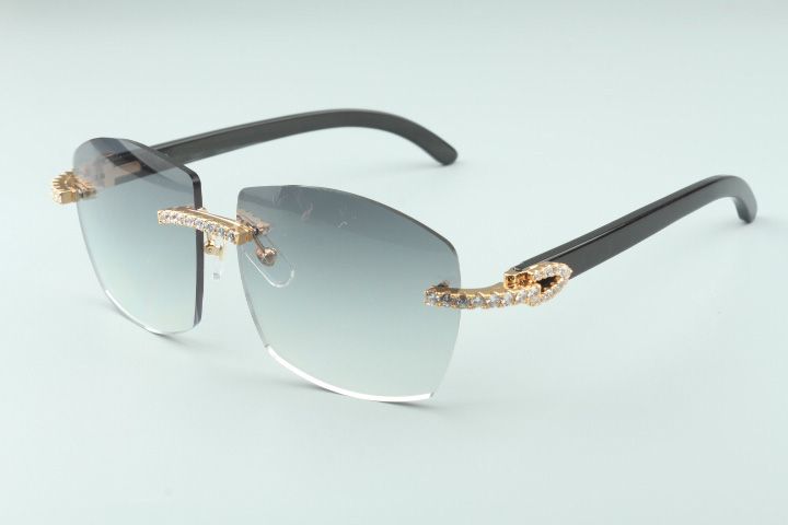 Newest fashion T3524016-A cutting lenses diamonds sunglasses, natural aztec