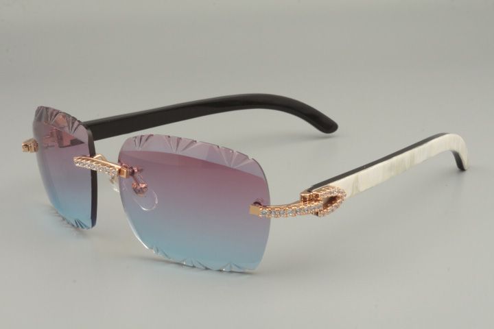 Cross diamond cool sunglasses 3524031, natural red wooden legs, 57mm cut lenses