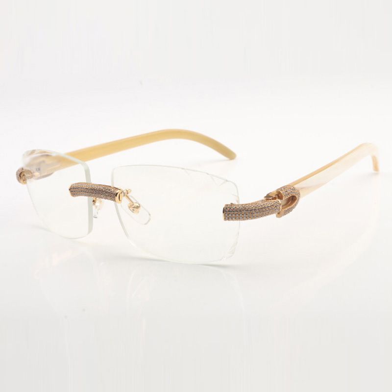 XL diamond cool sunglasses 3524031 with natural blue wooden legs and 57 mm cut