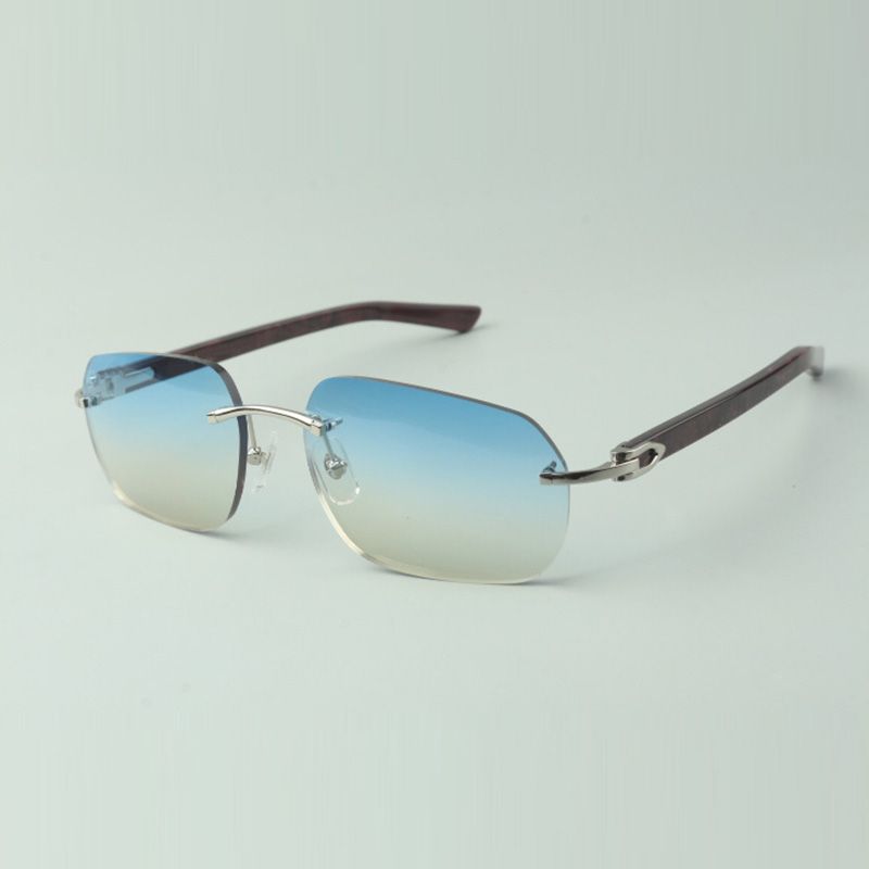 2021 designers sunglasses 3524023 XL diamonds cuts lens natural white buffalo