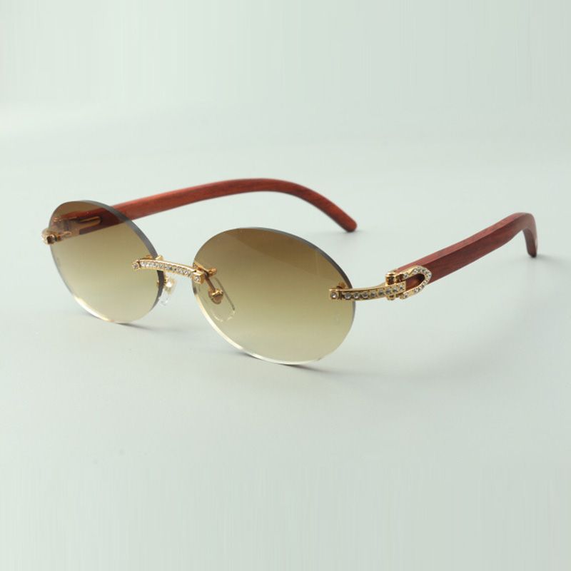 factory direct sale large frame square sunglasses full diamond glasses T3524012