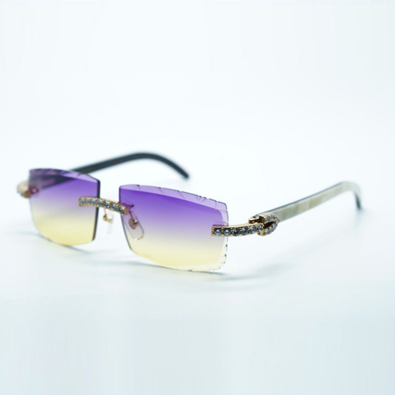 large frame simple luxury sunglasses full diamond glasses T4189706-B1 luxury