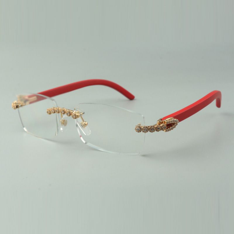 White outside black inside Buffs sunglasses 8100903-B with small diamond sets