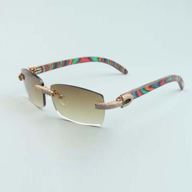 Factory direct sale large frame simple luxury sunglasses full diamond glasses