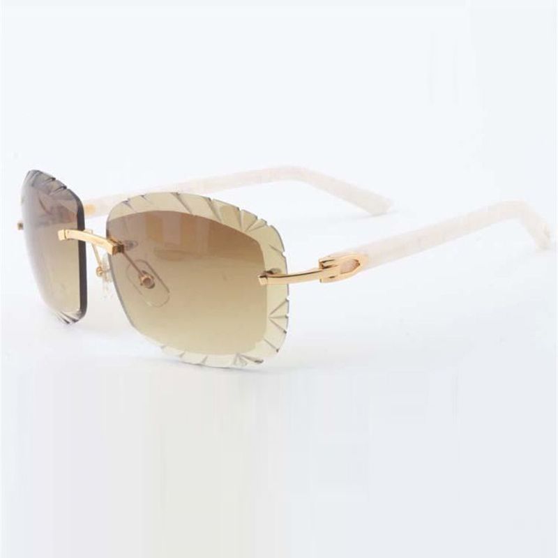 Newest fashion T3524016-5 cutting lenses diamonds sunglasses, natural red