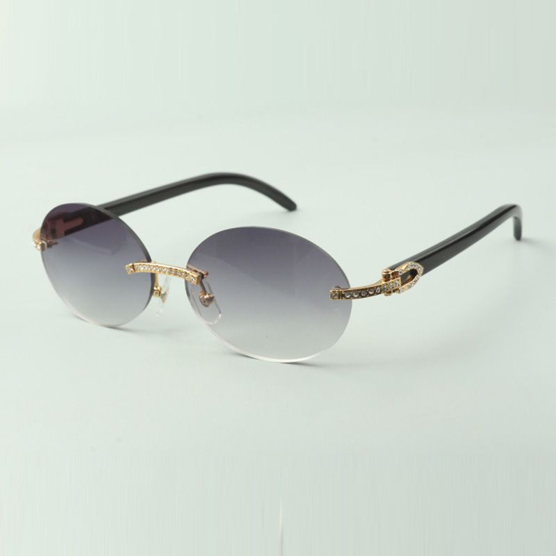 New style top quality luxury trendy red wood Sunglasses 8300817 for male and
