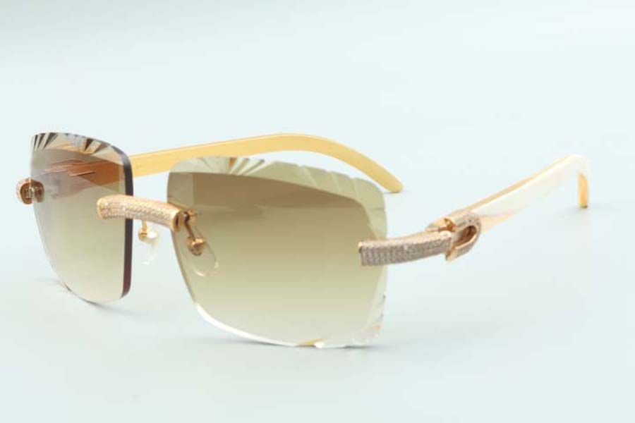 Buffs sunglasses frames 0286O with natural black buffalo horns sticks and 56mm
