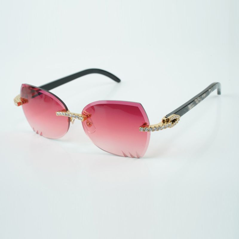 designers XL diamonds sunglasses 3524022, cutting lens natural hybrid wooden