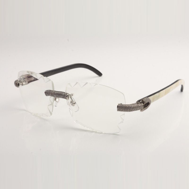T3524017 trimming cutting lenses XL diamonds sunglasses, natural black textured