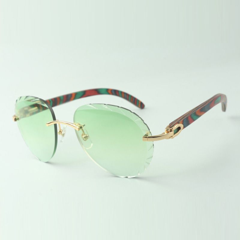 Newest cutting lenses sunglasses A3524016-H, pure natural white and black