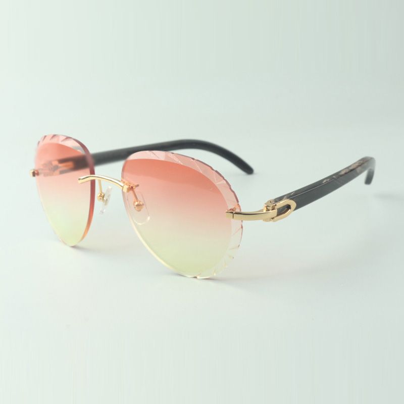 New Natural original wood Arm Sunglasses 8300817 cut Lens Sunglasses Luxury