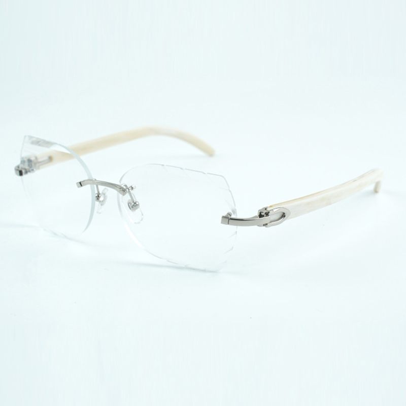 Direct sales endless diamond sunglasses 3524024 with mixed buffalo horn temples