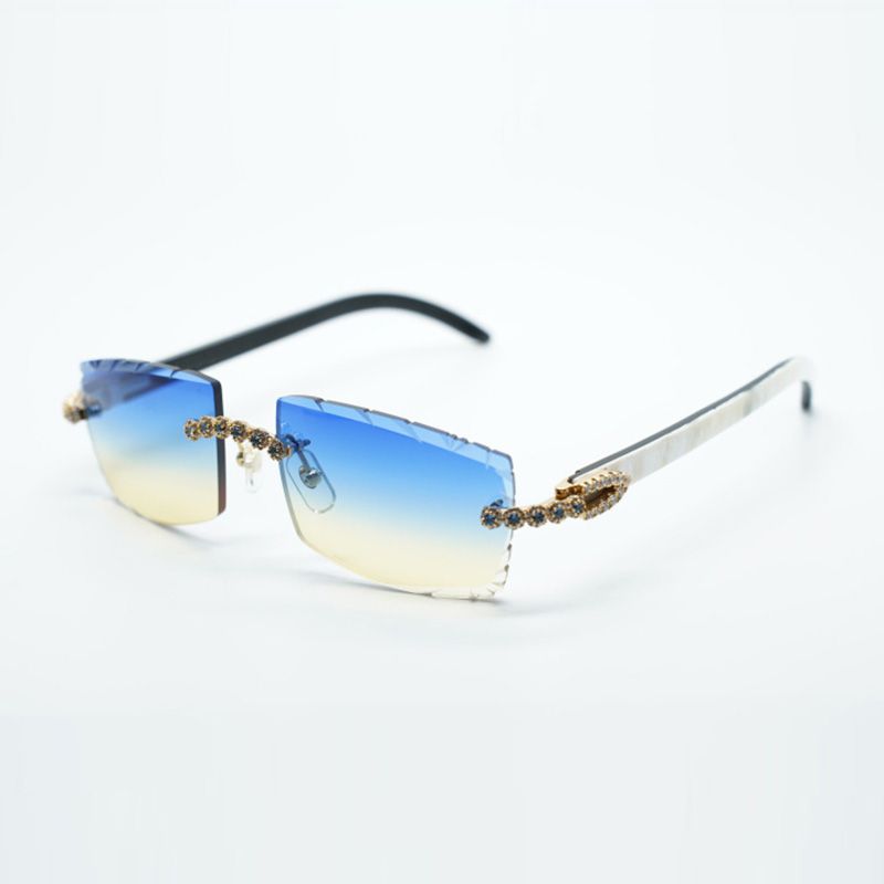style high-end designers medium diamonds glasses 3524012 for men women natural