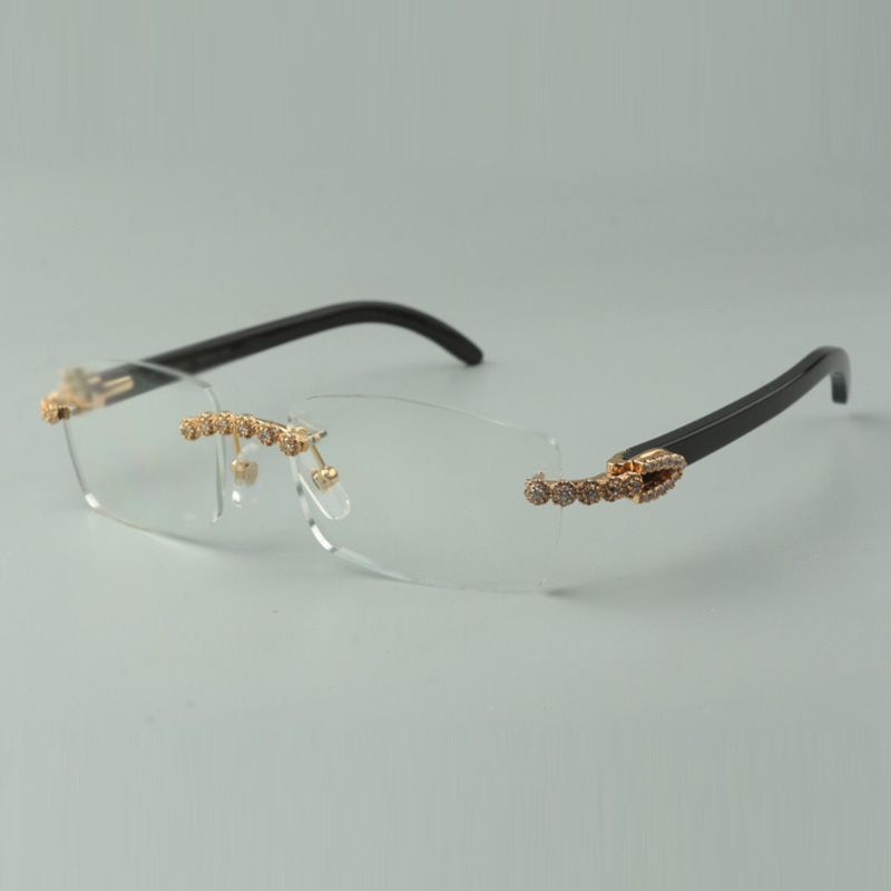 Blue Bouquet diamonds sunglasses 3524014 with original wooden legs and 58 mm