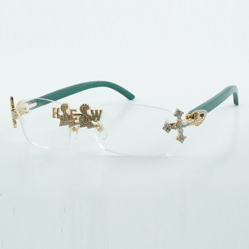 Endless diamonds sunglasses T4189706-A2 pure natural original wooden temples