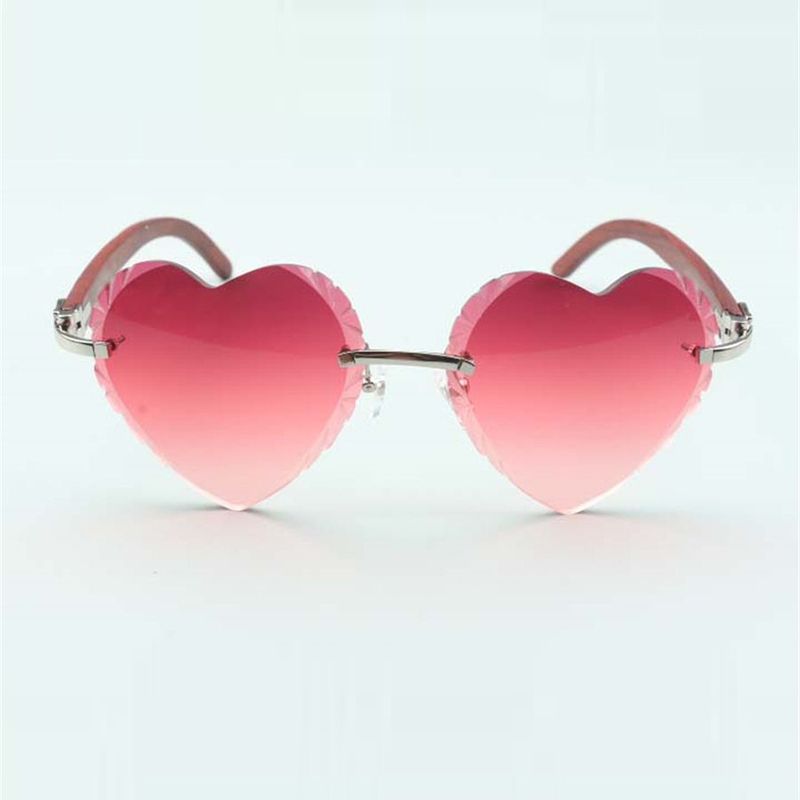 Direct sales heart shaped cutting lens sunglasses 8300687 natural original