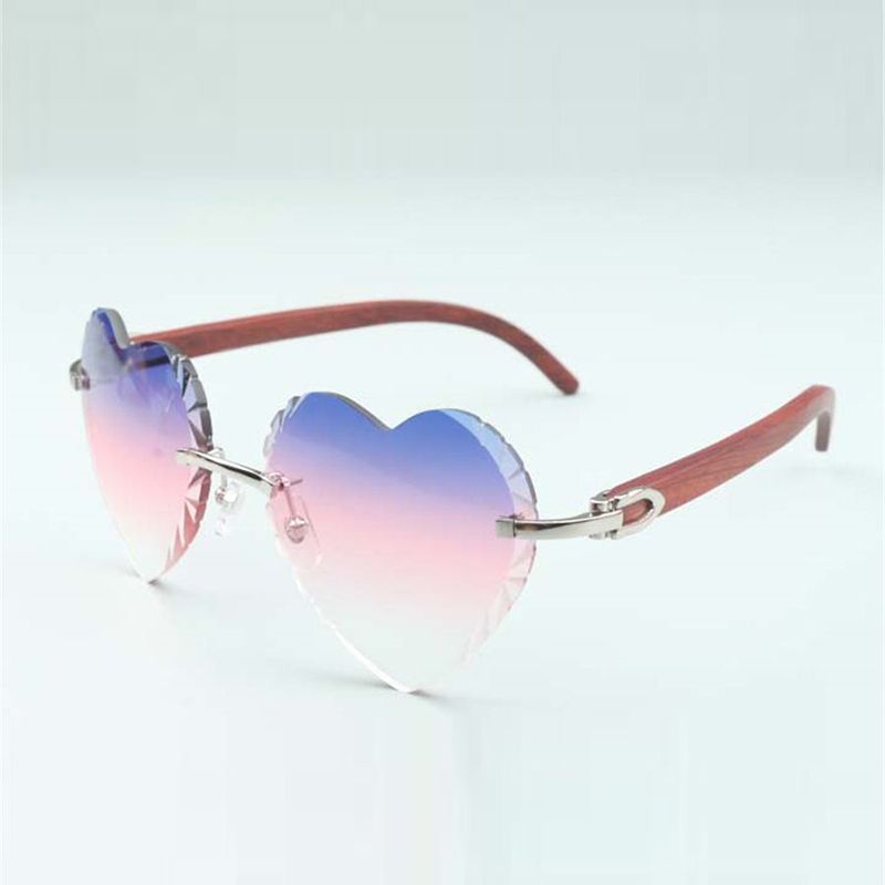 Direct sales heart shaped cutting lens sunglasses 8300687 natural original