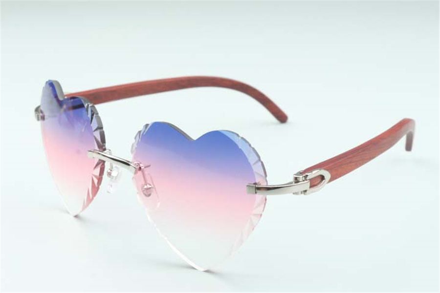 Direct sales heart shaped cutting lens sunglasses 8300687 natural original