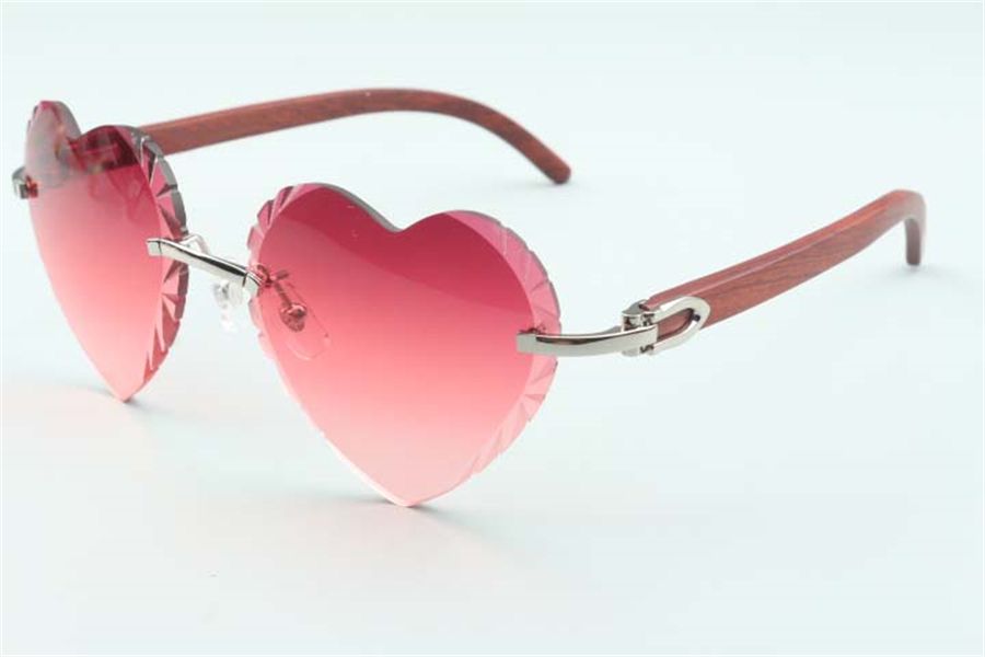 Direct sales heart shaped cutting lens sunglasses 8300687 natural original