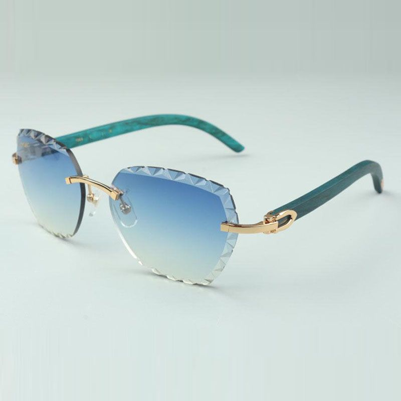 direct sales designers engraving lens sunglasses 3524019 blue natural wooden