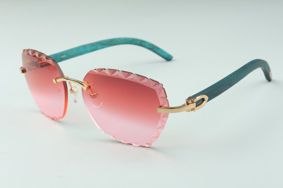 direct sales designers engraving lens sunglasses 3524019 blue natural wooden