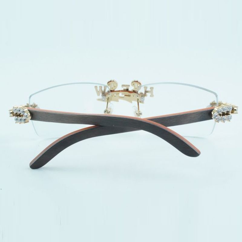 designer Customized diamond nose bridge optical glasses 3524012 with natural