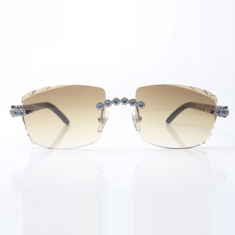 New Bouquet blue diamond 3524015 Buffs sunglasses natural black horn temples