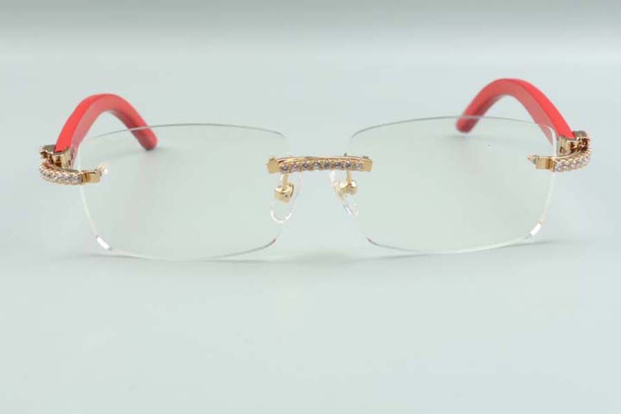 style high-end designers medium diamonds glasses 3524012 for men women natural