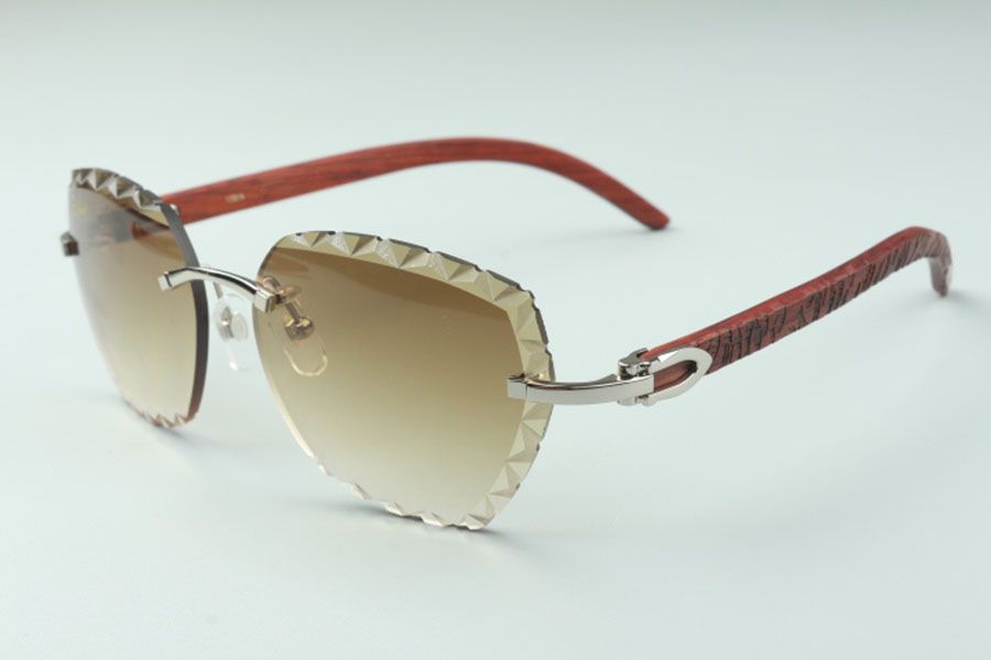 direct sales newest fashion high-end engraving lens sunglasses 3524019 natural