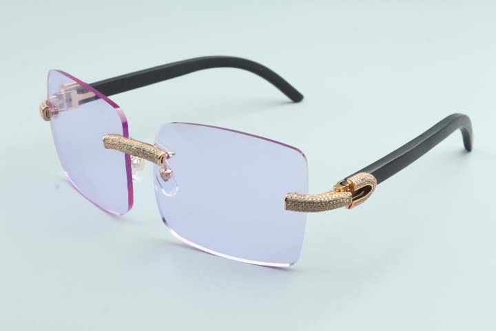 large frame square simple luxury sunglasses full diamond glasses T3524012-2F