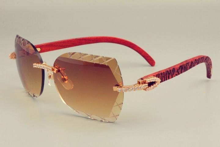hot-selling lens sunglasses 8300593 wooden carving X-arm too glasses, luxury